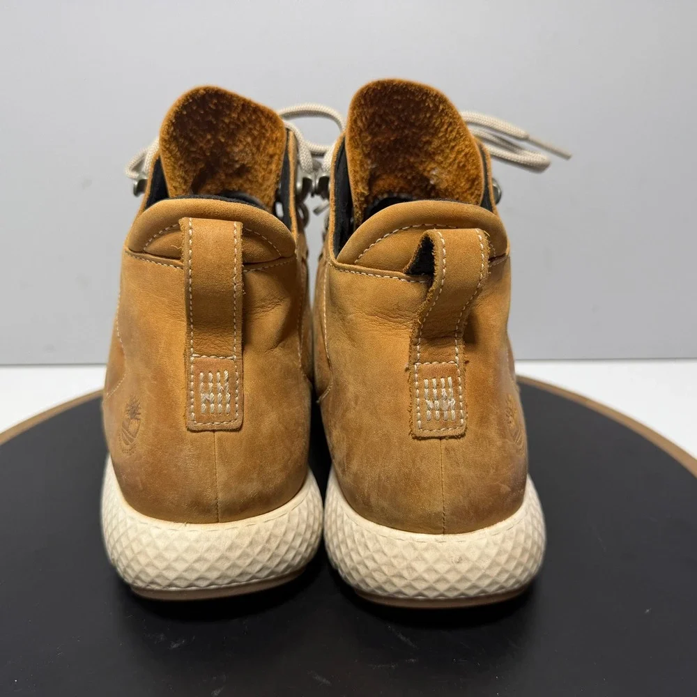Timberland FlyRoam Waterproof Leather Chukka Boots Men Size 8 Wheat Tan Outdoor‎